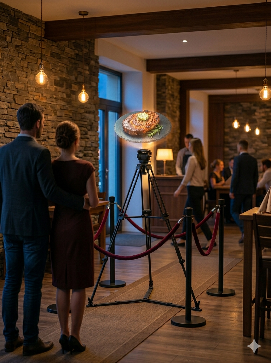 Restaurant hologram